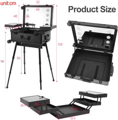 Makeup vanity with Mirror, Bluetooth and LED Lights